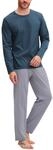 CALIDA Cotton Special Pyjama, Schlafanzug, lang Herren, aus 100% Baumwolle...