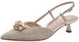 Tamaris Damen Sling Pump mit Stilettoabsatz, grau, 36 EU