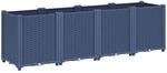 vidaXL Pflanzk&uuml;bel, Blumenk&uuml;bel mit modularem Design Rattan-Optik, Blumentopf...