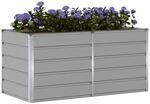 vidaXL Pflanzk&uuml;bel Hellgrau 160 x 80 x 75 cm Stahl, Garten und Terrasse,...