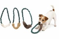 Flamingo Hundespielzeug &ndash; Furtra Ring Bungee Schaffell &ndash; elastischer Griff &ndash; &Oslash;