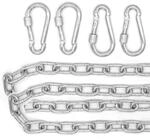 AMANKA 2X 230kg H&auml;ngesessel Kette - 100cm Aufh&auml;ngung - 4 Karabiner - Schaukel