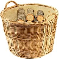 Kobolo Kaminholzkorb Universalkorb Kaminkorb Weidenkorb Holzkorb rund gekochte...