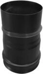 FIREFIX RES80/VBS Pelletofenrohr, 80 mm, Edelstahl schwarz, Verbindungsst&uuml;ck