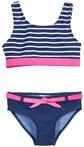 Playshoes M&auml;dchen Zweiteiler Bikini, Marine Ringel, 98-104