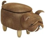 SVITA Animal Storage Kinderhocker Tierhocker mit Stauraum gepolsterter Hocker mit