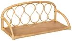 Atmosphera - Kinder-Wandregal Retro - Rattan 57x24 cm - Beige