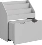 SONGMICS B&uuml;cherregal Kinder, Kinderregal, Spielzeugregal, mit 3 Regalebenen,