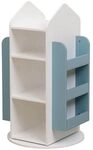 Home Deluxe - Kinderregal Juna - ca. 60 x 60 x 105,3 cm, Farbe: Wei&szlig;/Blau,...