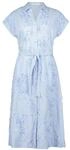Betty & Co Damen Sommerkleid mit Stickerei 44, Wei&szlig;/Hellblau