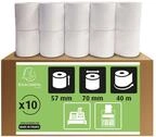 Exacompta 5770120V 10er Pack Kassenrollen, 1-lagig Offset(holzfrei) standard, Breite: