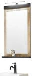 Furn.Design Badezimmer Spiegel in Used Wood hell und anthrazit Badspiegel mit...