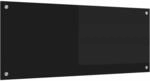 vidaXL K&uuml;chenr&uuml;ckwand Schwarz 100 x 40 cm Geh&auml;rtetes Glas, Stylisches
