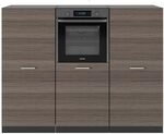 Vicco K&uuml;chenblock R-Line, Edelgrau/Anthrazit, 180 cm ohne Arbeitsplatte, zur