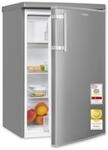 Exquisit K&uuml;hlschrank mit 4* Gefrierfach - 109 L K&uuml;hl-Gefrierkombi - Inox 
