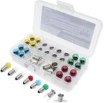 QUADRIOS GmbH Kugellampen 3 W Sortiment Set E10 Klar Farbig Bunt (6V/ 500mA) mit