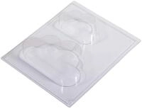 Rayher 36104000 Gie&szlig;form Wolken, 15 x 9 cm + 9 x 3 cm, Tiefe 3 cm, Gie&szlig;form aus