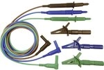 CLIFF CIH29915 Sicherheitsmessschnur-Set [m&auml;nnlich 4 mm &ndash; Testspitze] 1,5 m, Blau,