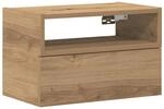 vidaXL Wand-Nachttisch Artisan-Eiche 45x26x28,5 cm, schwebender Nachttisch,