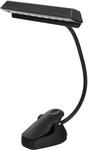 Showlite MSL-20A LED Akku Notenpultleuchte (9 hellen LEDs, zum Anklemmen, 3