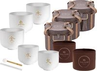 Sonic Energy TCM Kristallklangschalen Set &ndash; Elemente, 5-teilig &ndash; F&uuml;r...