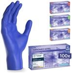ARNOMED Einweghandschuhe Dunkelblau 100 St&uuml;ck/Box, Nitrilhandschuhe XL,