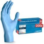 200x ARNOMED Einweghandschuhe Blau, Einmalhandschuhe S, Nitrilhandschuhe...