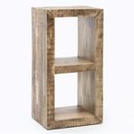 FineBuy Kleines Standregal 45 x 35 x 90 cm Abstellregal Mango Massiv-Holz,