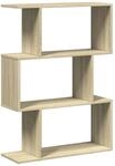 vidaXL Raumteiler B&uuml;cherregal 3 F&auml;cher, Standregal Regal f&uuml;r Wohnzimmer