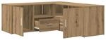 vidaXL Eckregal, Eckschrank 2 Montagem&ouml;glichkeiten, Schrank mit Stauraum,