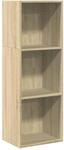 vidaXL B&uuml;cherregal, B&uuml;cherschrank Regal mit Stauraum, Standregal f&uuml;r...