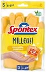 Spontex Handschuhe Casalinghi Milleusi Extra, 100% Latex mit Baumwollfutter, 1 Paar,
