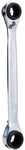 KS Tools 503.4546 4 in 1 GEARplus umschaltbar Doppel-Ratschenringschl&uuml;ssel,