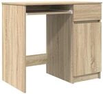 vidaXL Schreibtisch Sonoma-Eiche 86x49x76 cm Holzwerkstoff, B&uuml;rotisch,