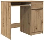vidaXL Schreibtisch Artisan-Eiche 86x49x76 cm Holzwerkstoff, B&uuml;rotisch,