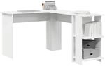 vidaXL Eck-Schreibtisch Wei&szlig; 140 x 113,5 x 75 cm Holzwerkstoff, Moderner