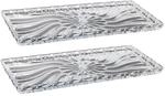 Westmark 2 Stollen- und Kuchenplatten, Bruchunempfindlich, Glasoptik, Kunststoff,