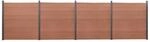 vidaXL Zaunelement Set, Rostfrei Gartenzaun Set mit 36 Zaunbrett 5 Pfosten,
