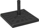 Outsunny Sonnenschirmst&auml;nder 19 kg Schirmst&auml;nder Quadratisch Schirmhalter,