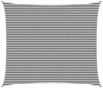 vidaXL Sonnensegel Anthrazit und Wei&szlig; 6 x 7 m HDPE, Garten & Terrasse, moderner