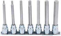 KS Tools 918.3960 3/8" CHROMEplus Bit-Stecknuss-Satz Innensechskant, 7-tlg.