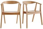 Miliboo Skandinavische St&uuml;hle aus Holz (2er-Set) Bahia