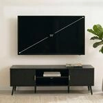 IDIMEX Lowboard ALMA 140 cm, Schwarz - Modernes TV Lowboard aus robustem MDF mit