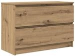 vidaXL TV-Schrank Artisan-Eiche 80x35x54 cm Holzwerkstoff, TV-M&ouml;bel, TV-Board,