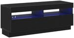 vidaXL TV-Schr&auml;nk Schwarz Eichen-Optik 100 x 35 x 40 cm Holzwerkstoff, Moderner