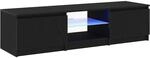 vidaXL TV-Schr&auml;nk Schwarz Eichen-Optik 140 x 38,5 x 36 cm, Moderne...