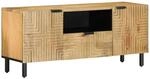 vidaXL TV-Schrank Braun 105x33x46 cm Massivholz Mango, TV-St&auml;nder,...