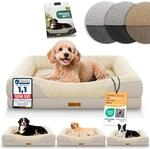 ELONEO orthop&auml;disches Hundebett kleine Hunde - 76x51x17cm, Hundekorb mit Memory