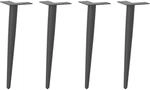 vidaXL Couchtischbeine Konische Form 4 STK. Anthrazit 42-43 cm Stahl