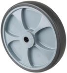 Ersatzrad Rad-&Oslash; 250 mm Tragf&auml;higkeit 300 kg Gummi grau Achs-&Oslash; 20 mm...